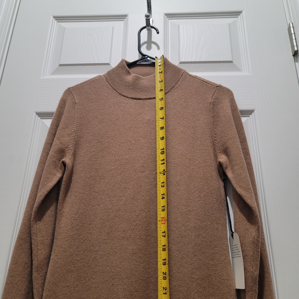 NWT Abercrombie Cashmere-Blend Mockneck Mini Sweater Dress XSP - Picture 10 of 11
